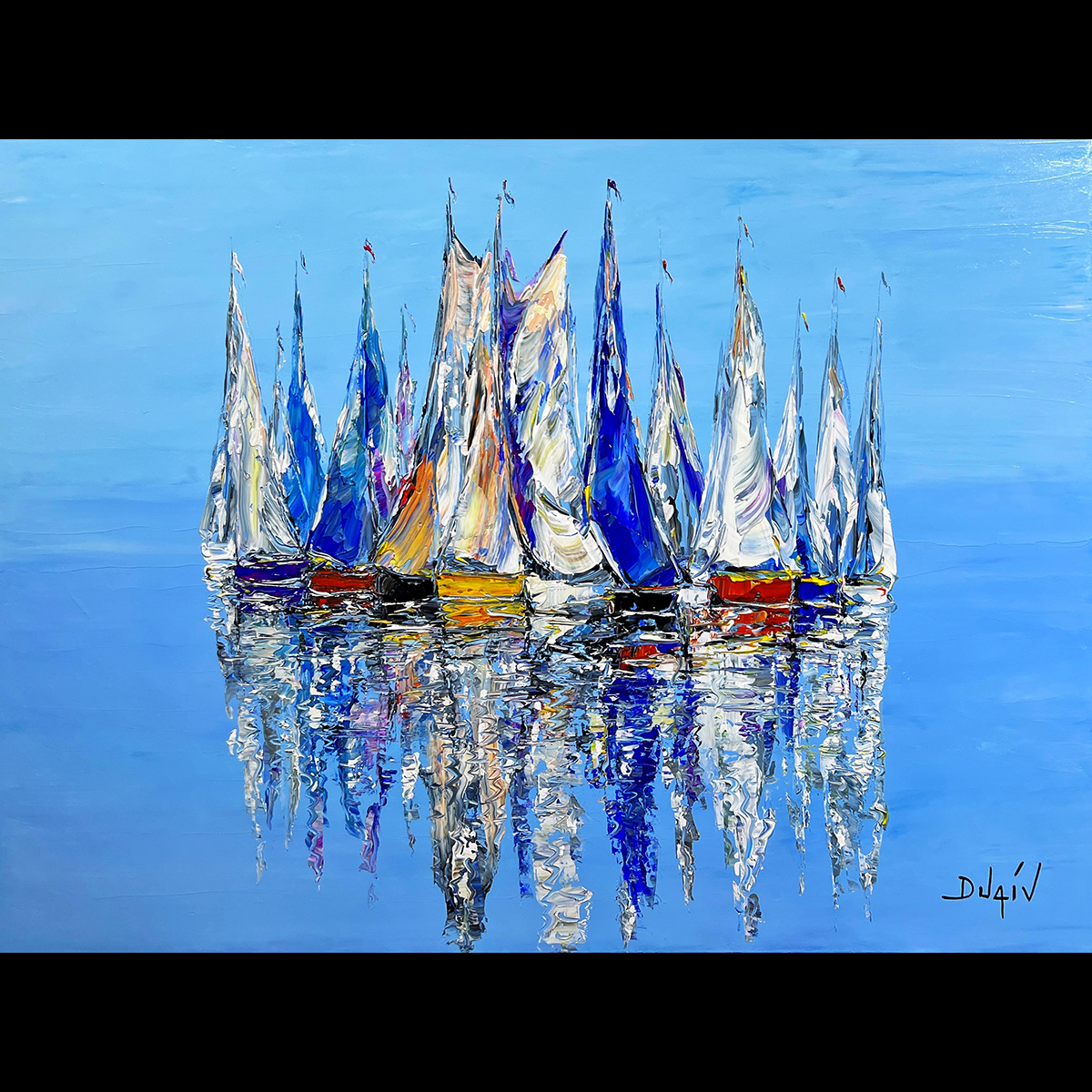 Les Douces Voiles 2 <em>30'' x 40''</em> <em>DONATION in ART 4 CAUSES Support of Israel War Relief</em>