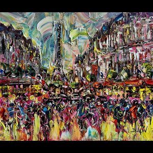 Paris Street Scene 20'' x 24''