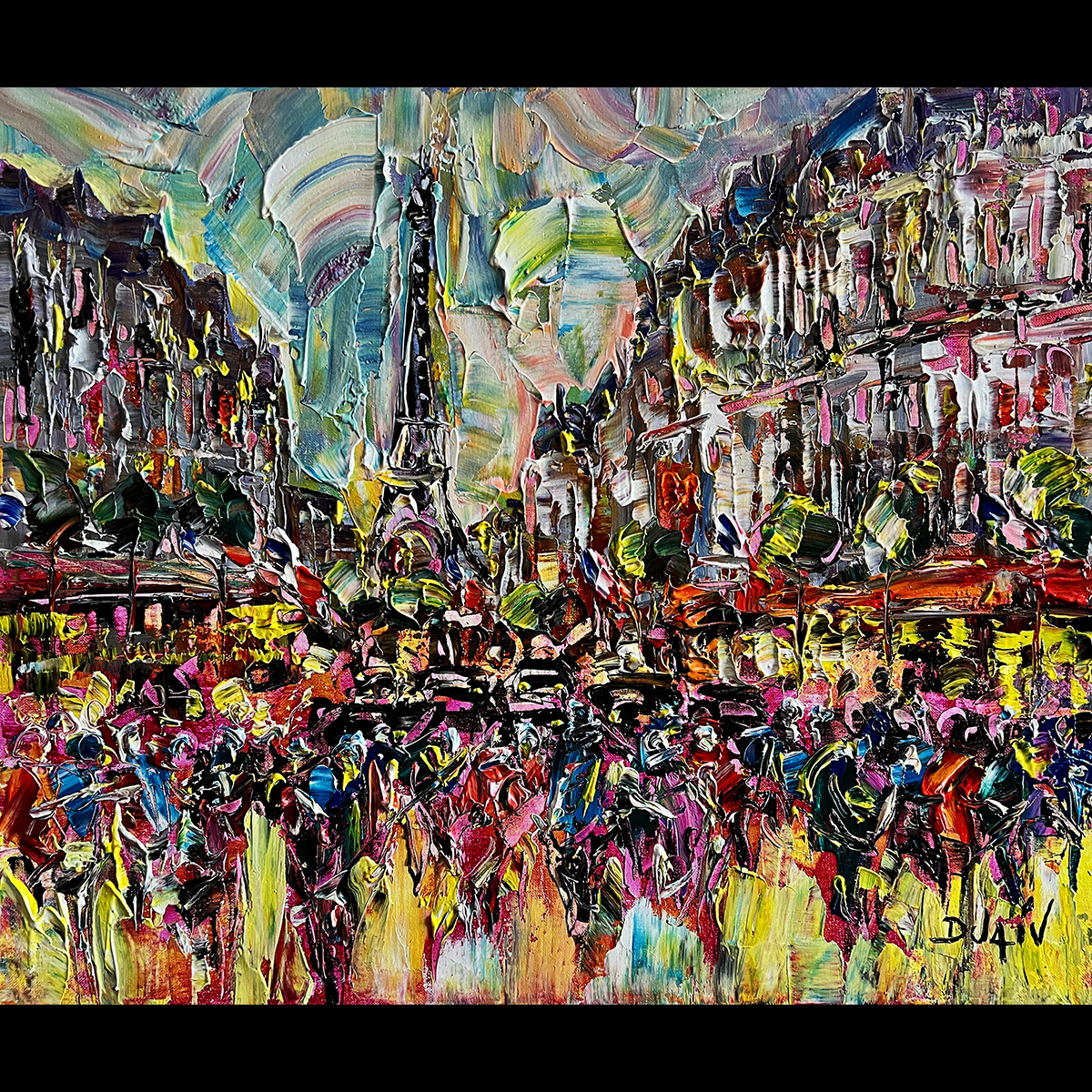 Paris Street Scene 20'' x 24''