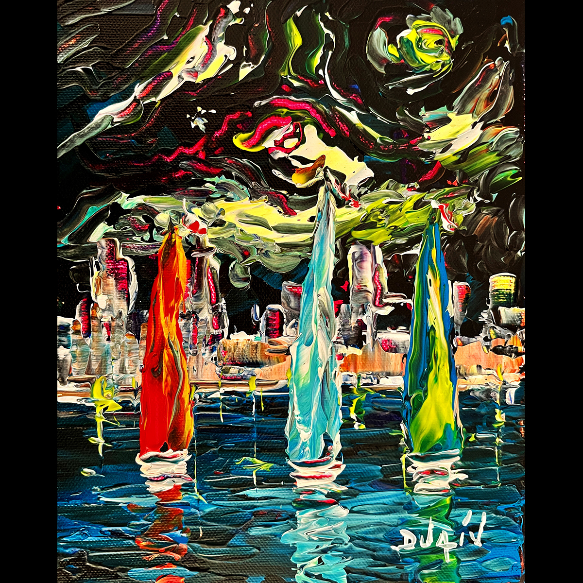 blanche nuit 10''x8''