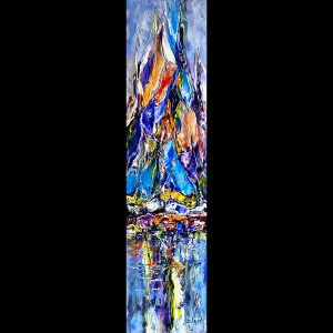 pure abstraction 56 '' x 14''