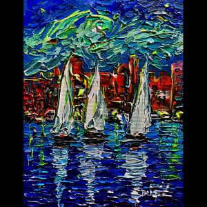 trois fois blanc 10''x8''