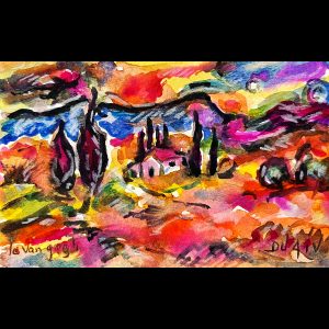 Le Van ogh 4.5''x7'' - COMMISSION- SOLD