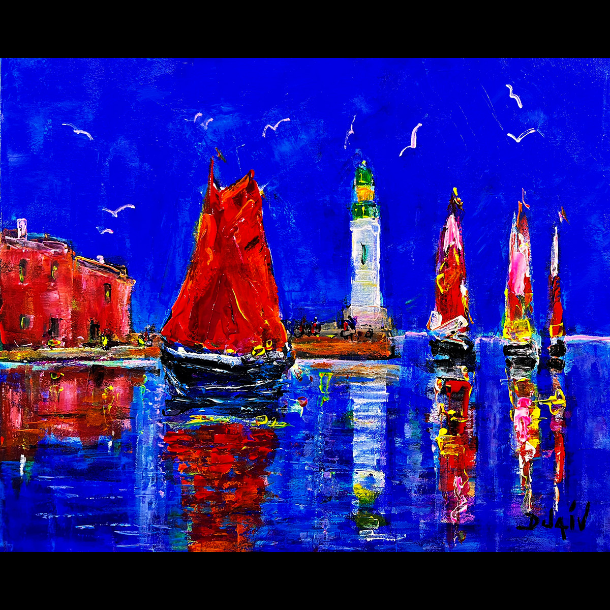 Phare en Vert 18'' x 21.5''