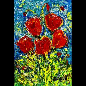 Tulipes Rouge 12''x8''