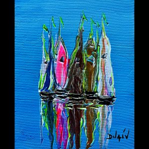 Voiles en Brun 10''x8''