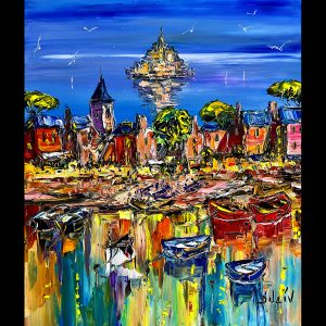 Vue sur le Mont Saint Michel 21''x18''