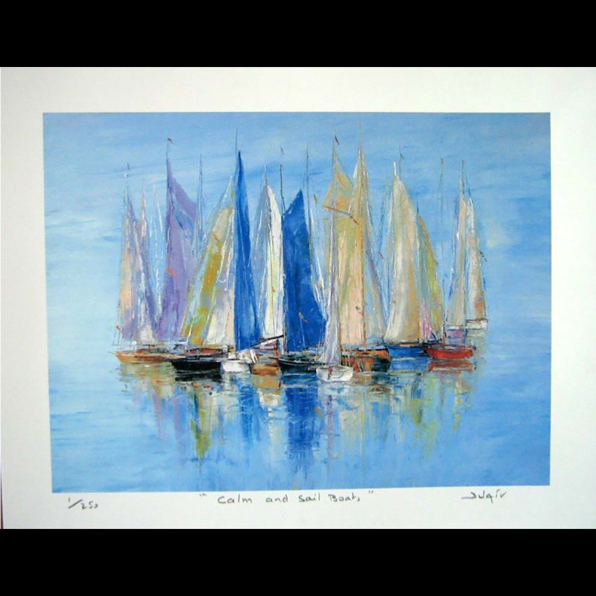 Calm and Sails Boats 11'' x 15''