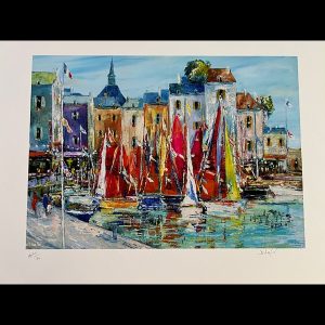 Boats At The Gate 10'' x 14''