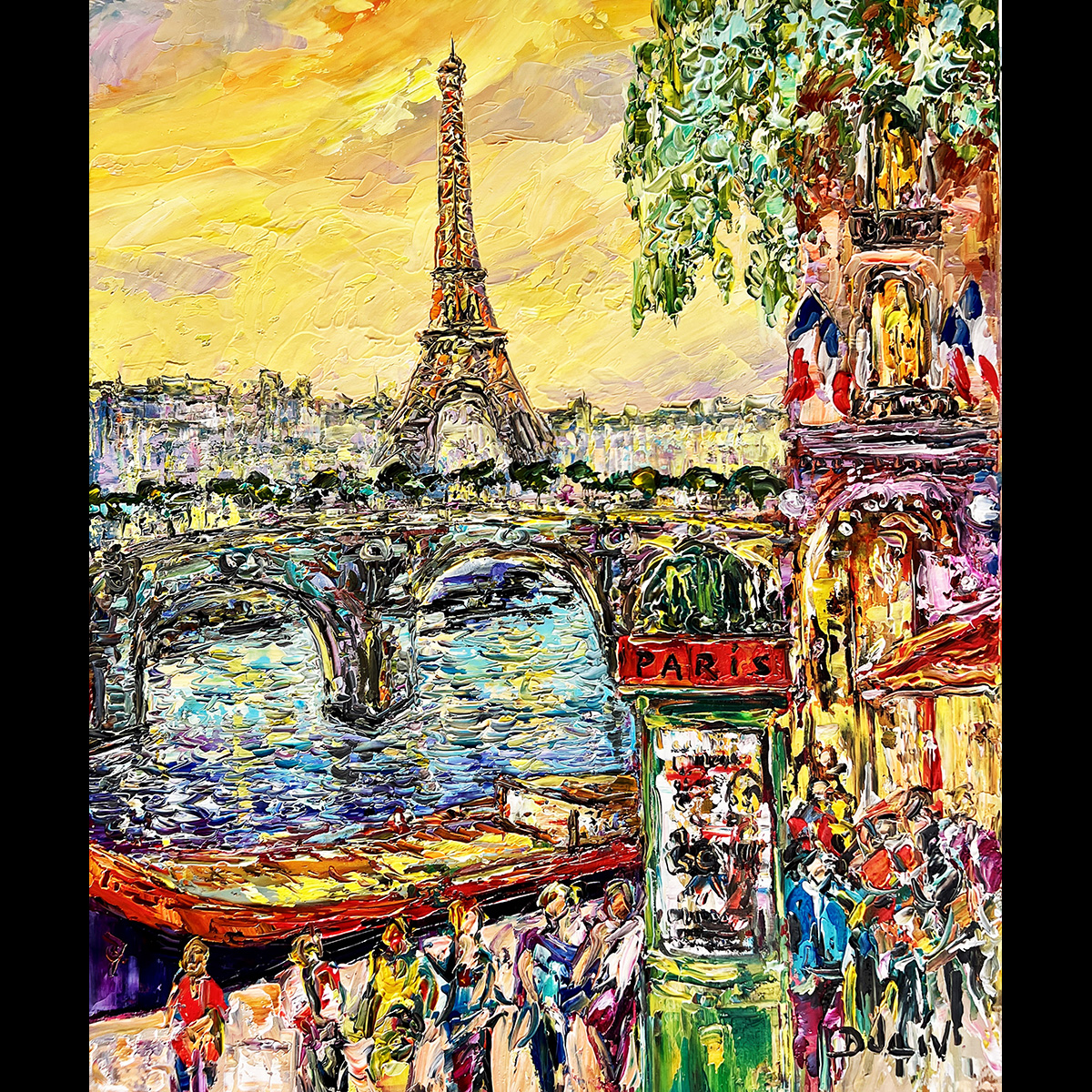 Paris d Edouard Cortes 24''x20''
