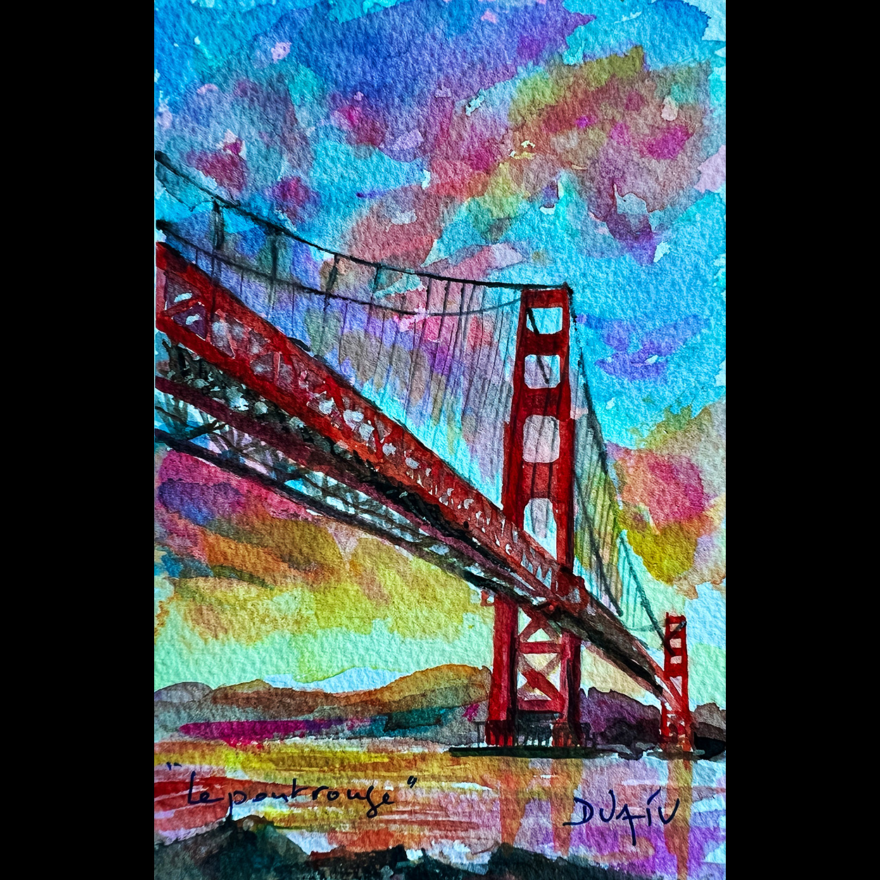 Le Pont Rouge 7'' x 4.5''