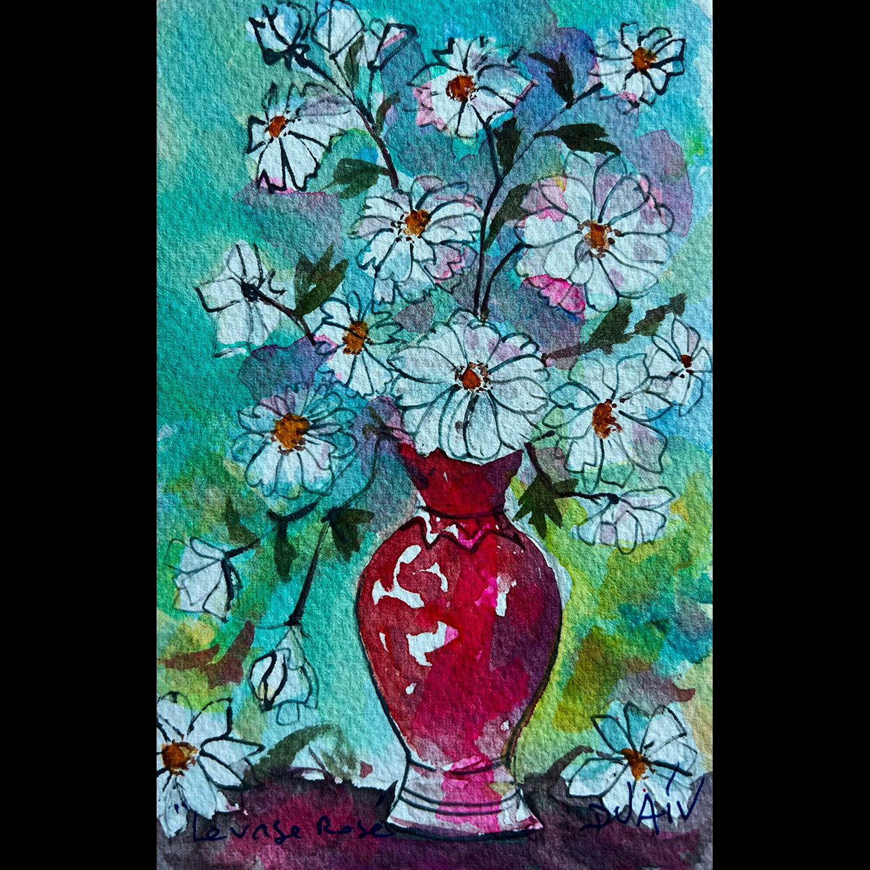 Le Vase Rose 7'' x 4.5''