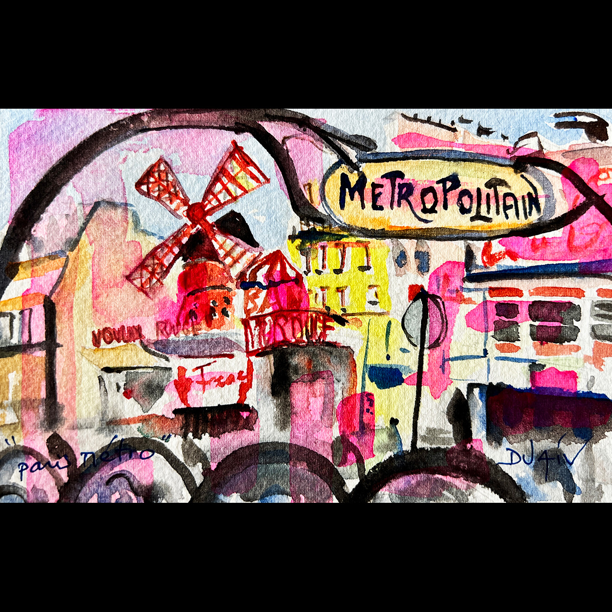 Paris Metro 4.5'' x 7''