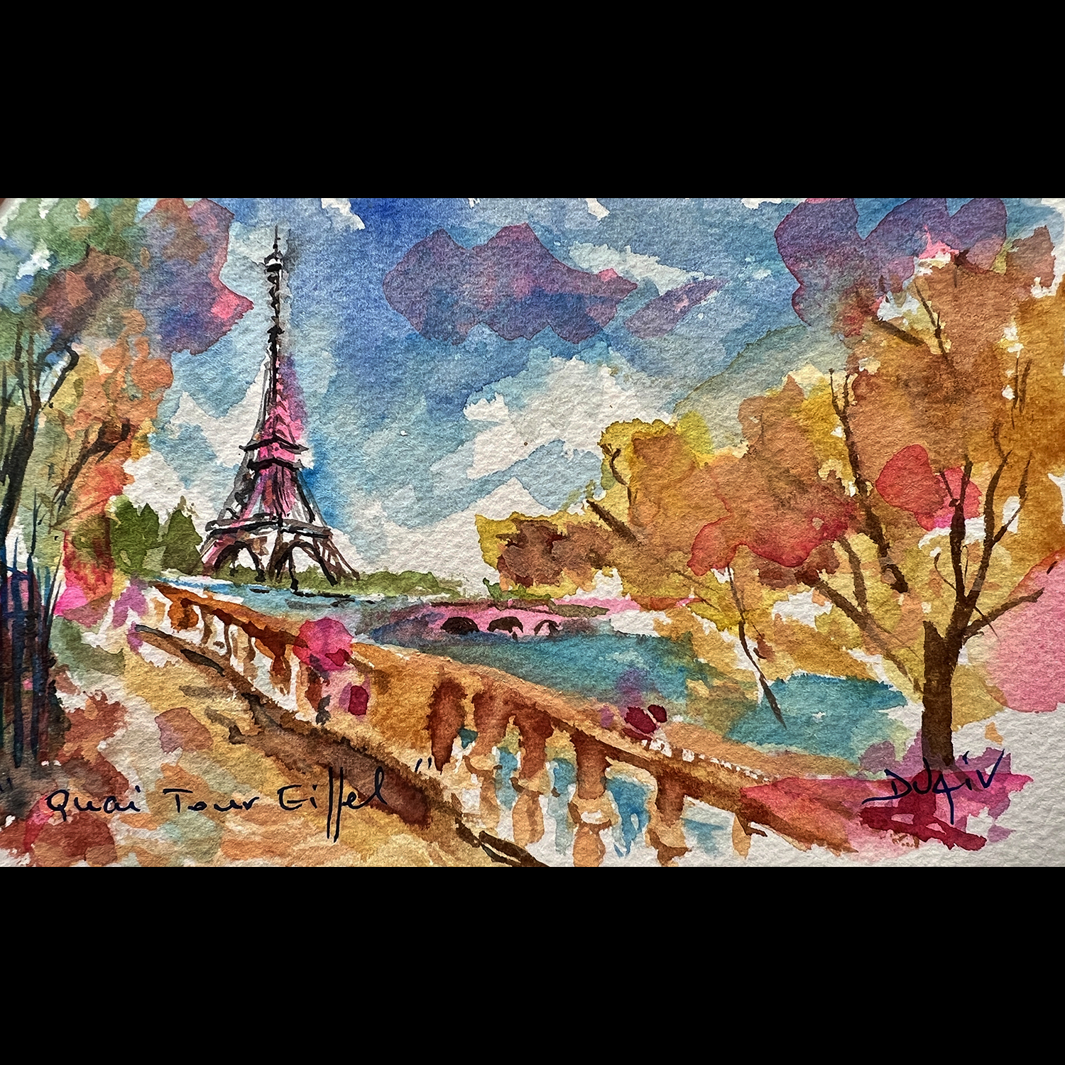 Quai Tour Eiffel <em>4.5'' x 7''</em>