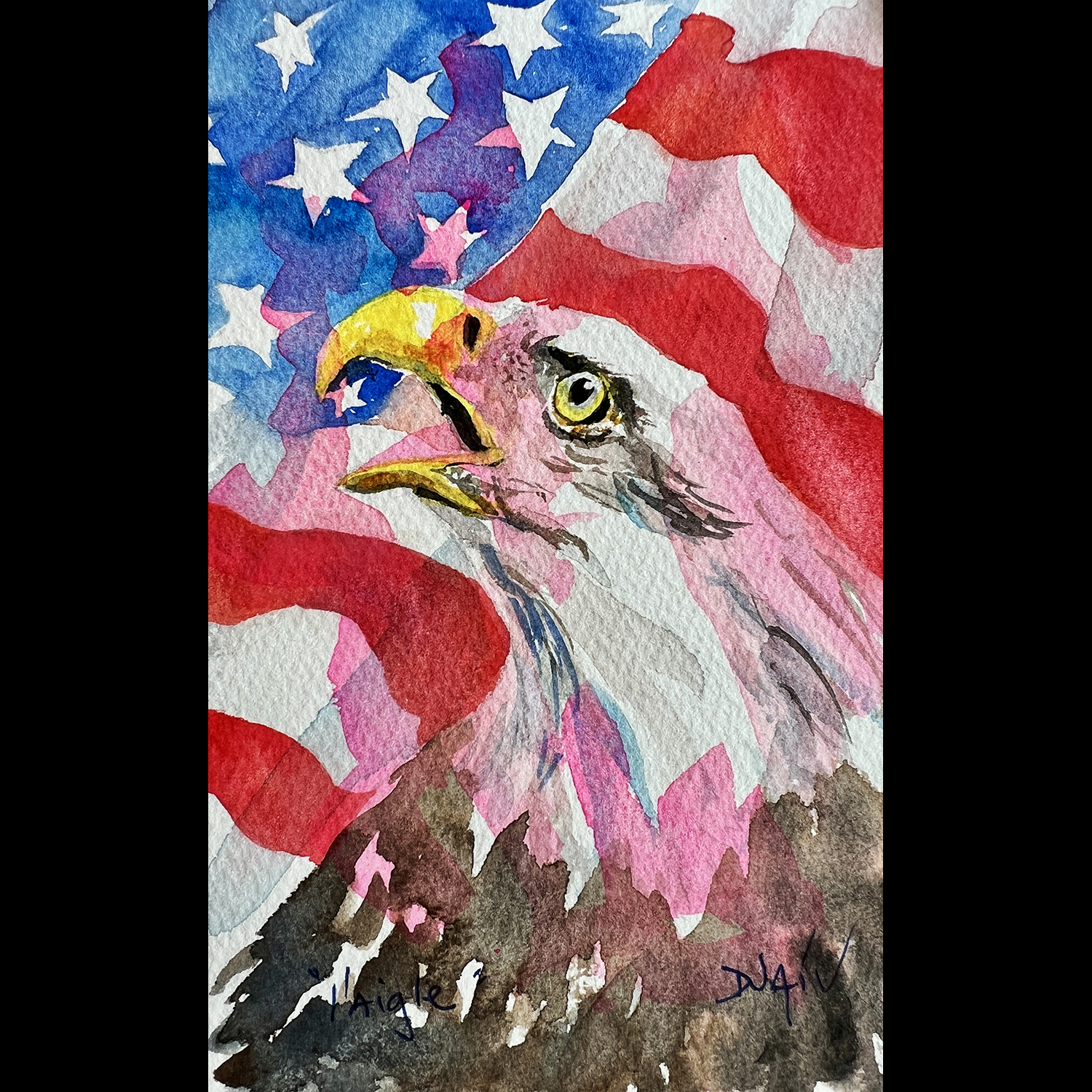 L'aigle <em>7'' x 4.5''</em>