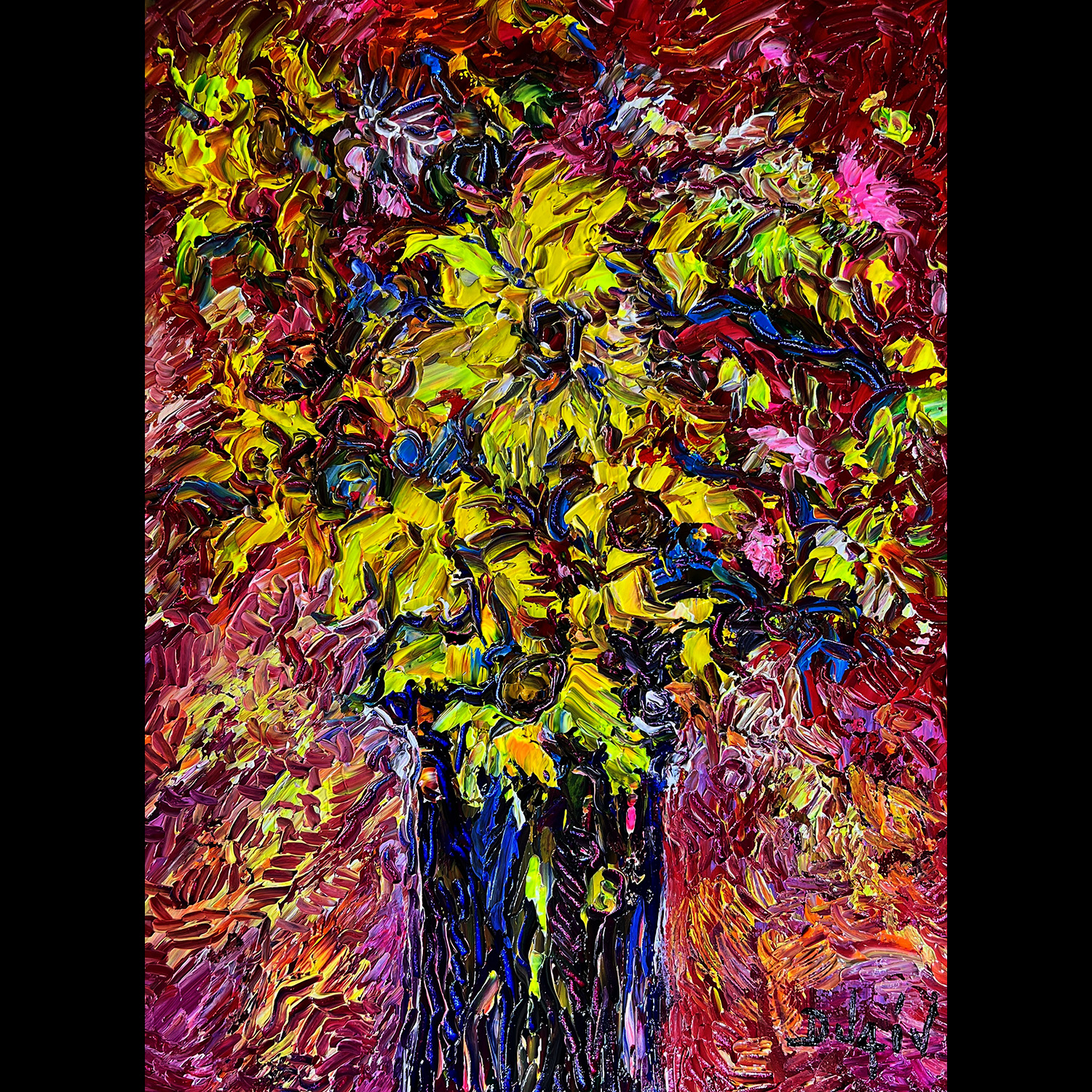 Grenas et Tournesols 24''x19''
