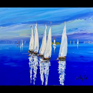 Joyeuse Marine 20''x24''