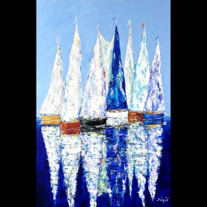 Le Tout en Bleu 72''x48''