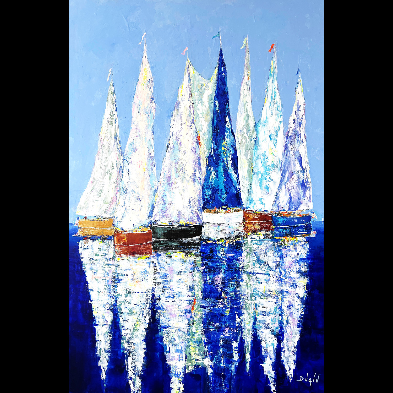 Le Tout en Bleu 72''x48''