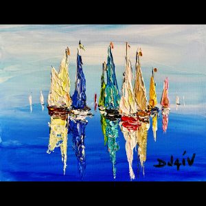 Blue Blue Blue 10''x8'' - SOLD