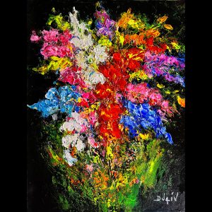 Fleurs le Soir 24''x18'' - SOLD