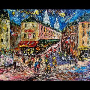 La Montee a Montmartre 22''x28''