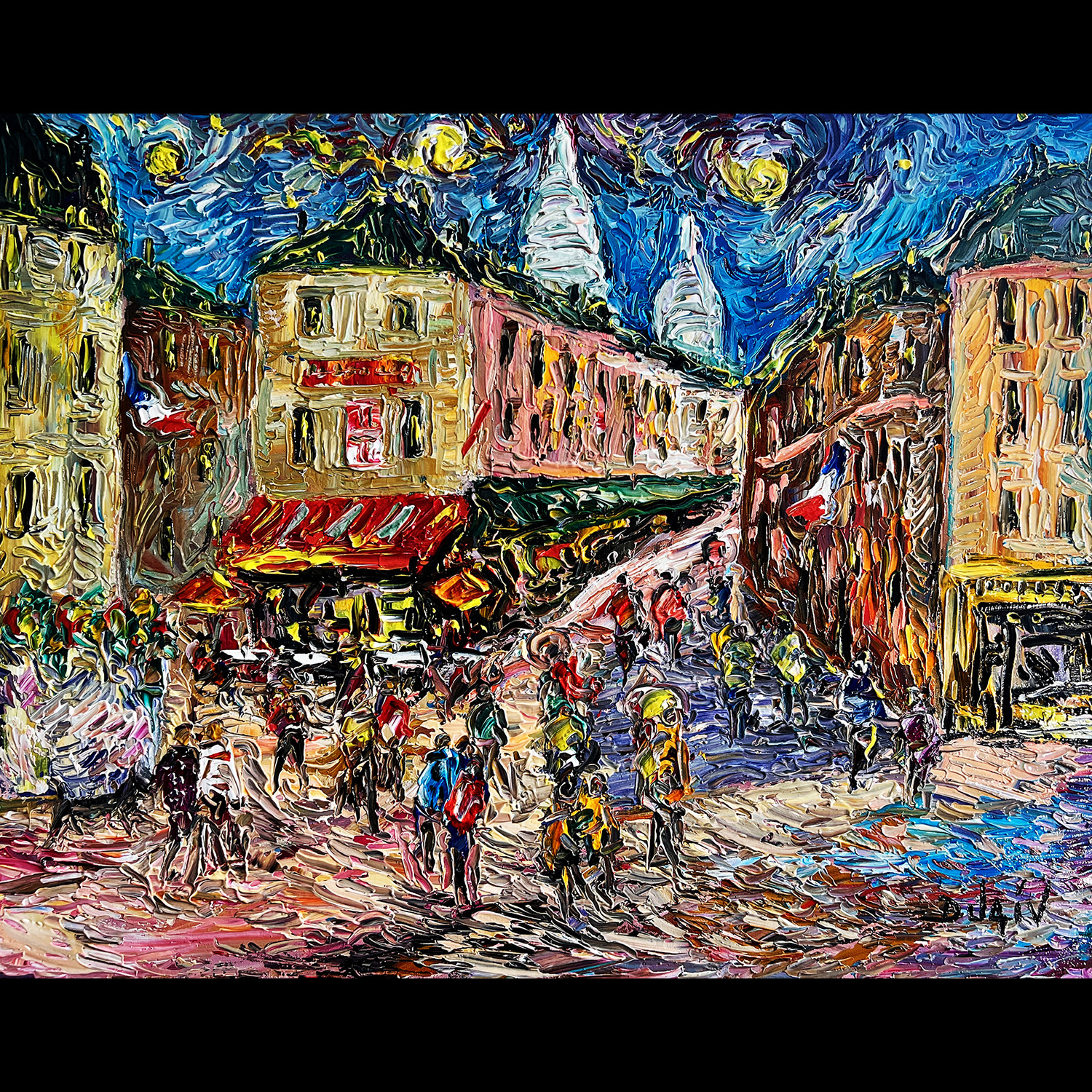 La Montee a Montmartre 22''x28''