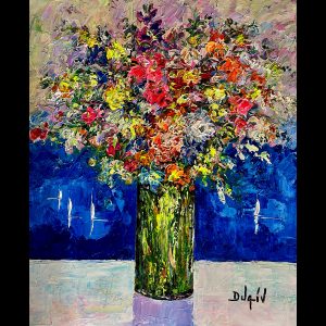 Les Fleurs au Vent 25''x21'' - SOLD