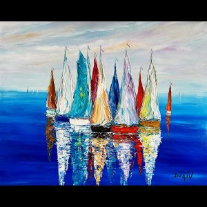 Pouvoir du Bleu 25.5''x32''