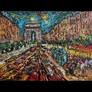 une Nuit sur les Champs 22''x28''