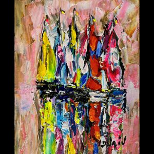 Rose en Voiles 10x8