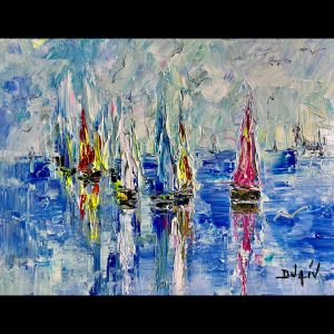 Les Petites Voiles au Repos 14''x18''