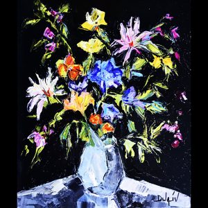 Bouquet en Noir <em>20'' x 16.5''</em>