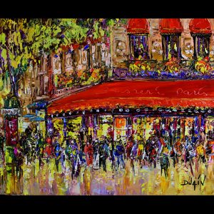 Brasserie en Rouge <em>16'' x 20''</em>