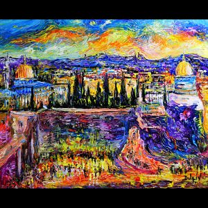 Jerusalem Sunset <em>20'' x 25''</em>