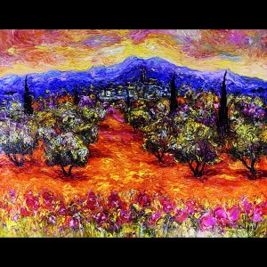 Rose A La Van Gogh <em>23.5'' x  30''</em>