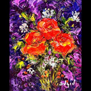 Les trois Roses 10''x8''