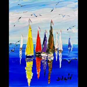 Mouettes de Voiles 10''x8''
