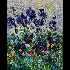 Iris aux vents - 10''x8''