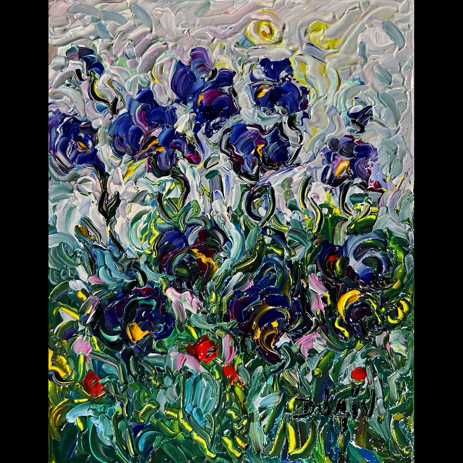 Iris aux vents - 10''x8''