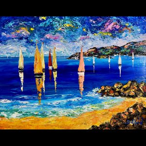 Plage des Rochers 22''x28''