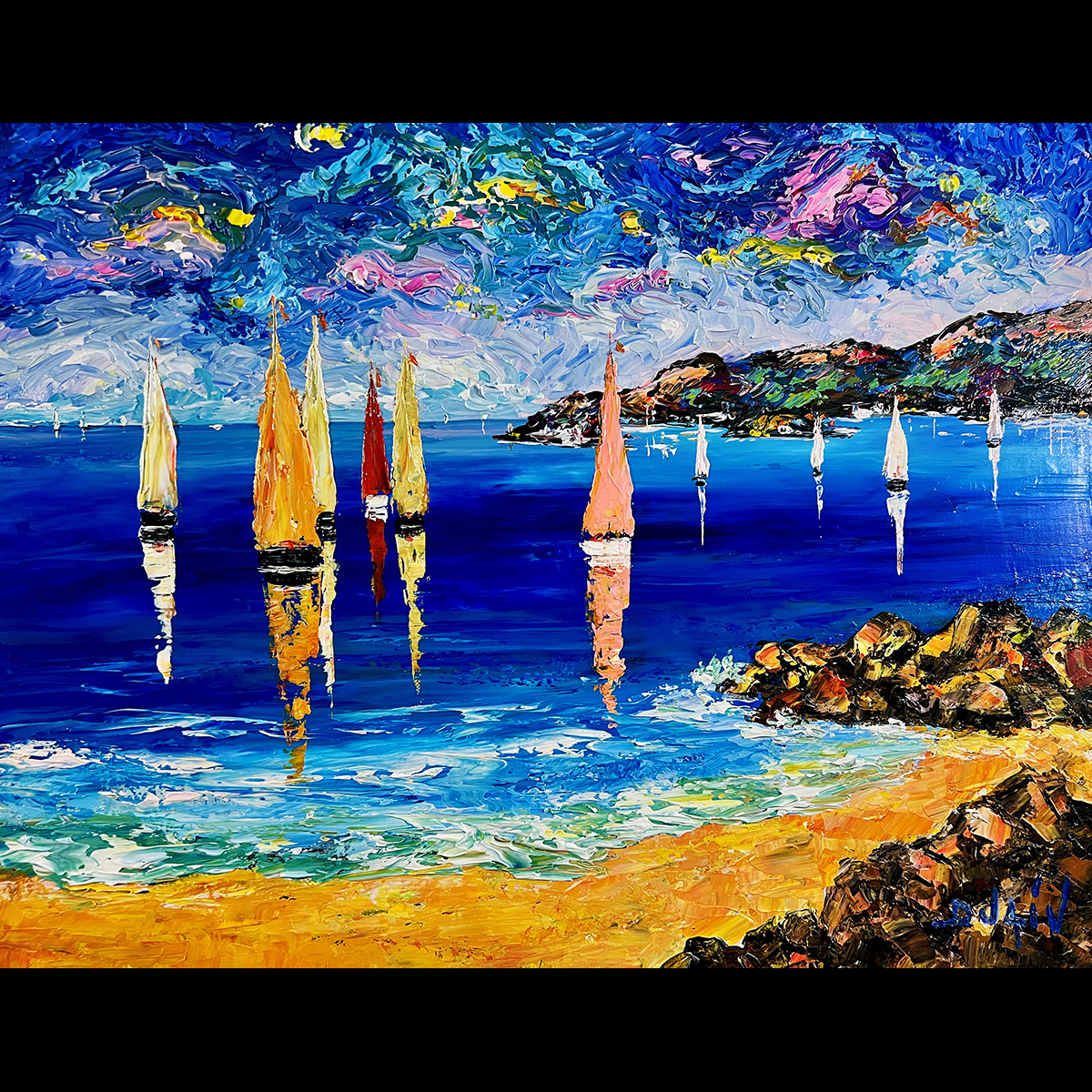 Plage des Rochers 22''x28''