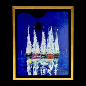 Palette of Blue - 19.5''x15.5''