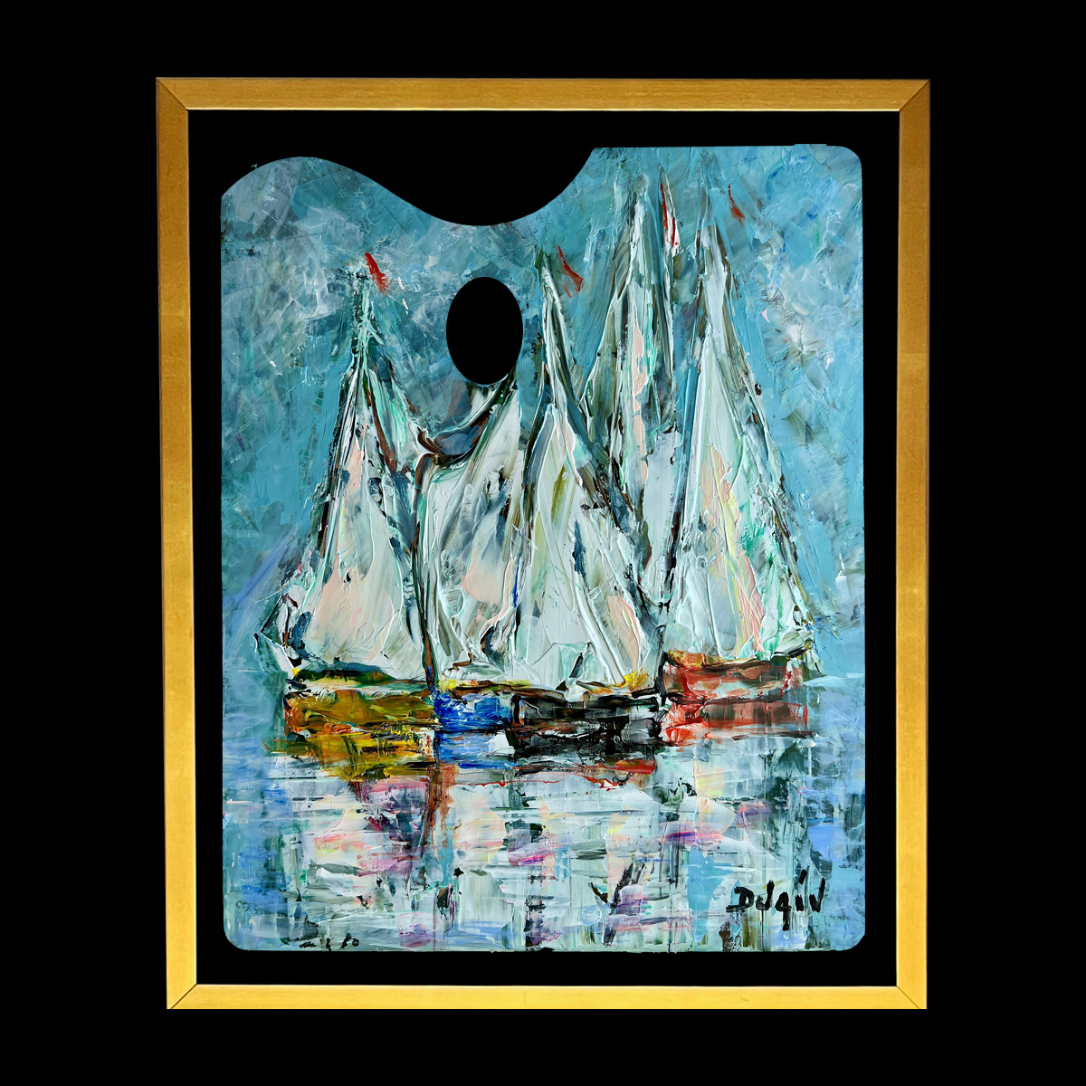Palette of White -19.5''x15.5''
