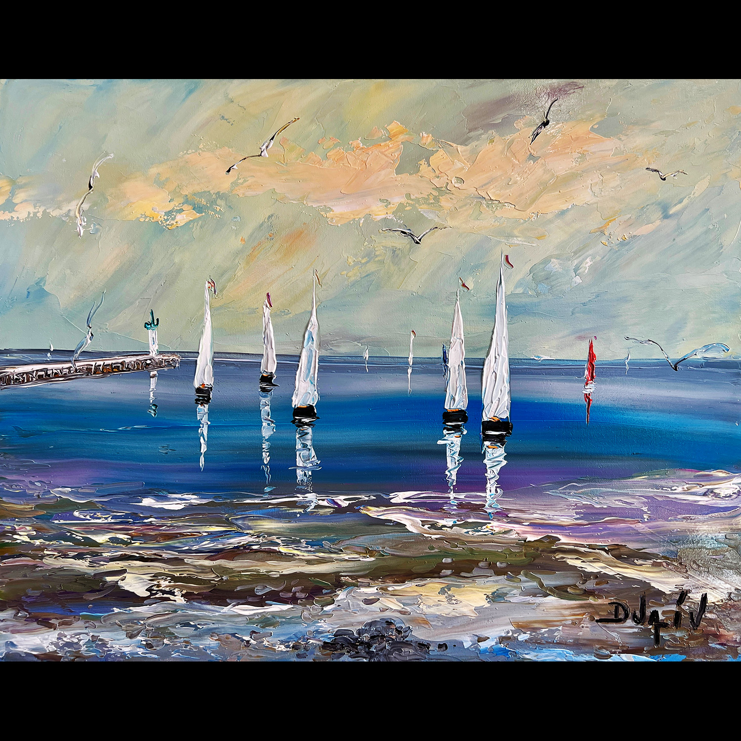 L Entree du Port 15.5''x19.5''