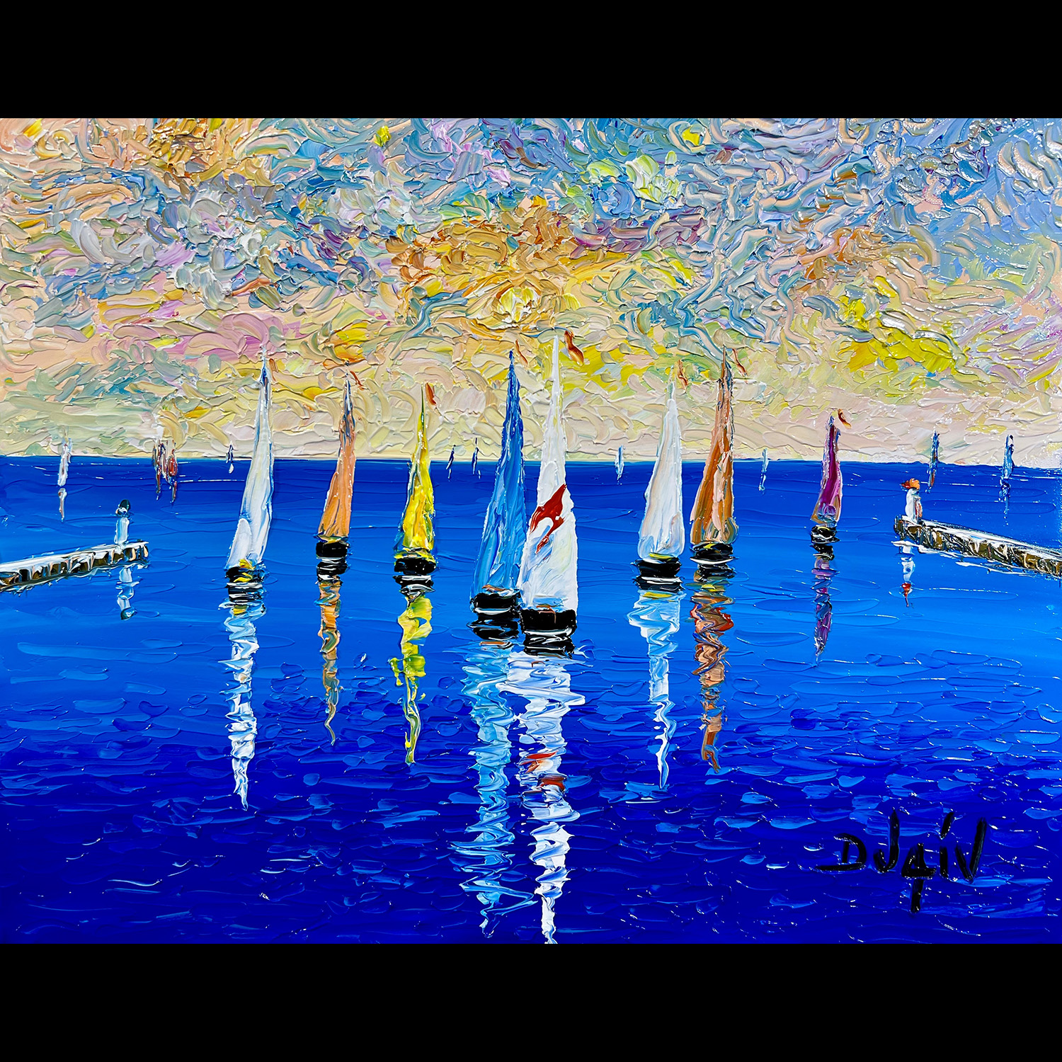 Les Deux Petits Phares 15.5''x19.5''