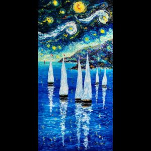 Unforgettable Starry Night 48''x24''