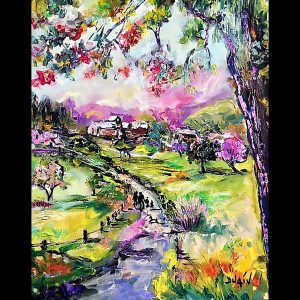Sous L'arbre 24'' x 19''