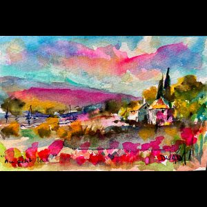 Au Petit Lac 4.5'' x 7''