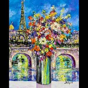 Sur les Ponts de Paris 30''x 24''